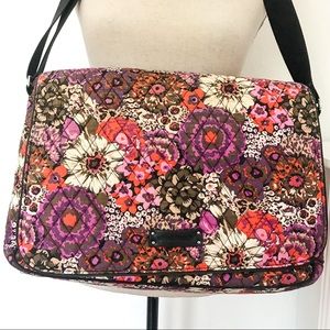 Vera Bradley Laptop Messenger Bag in Rosewood